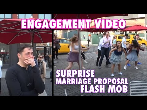 Romantic Surprise Flash-Mob Marriage Proposal - Watch the Reaction! - Gay Couple in Love